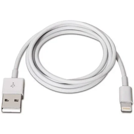 AISENS Cable Lightning a USB 2.0 Blanco 1m